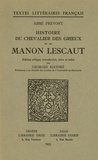  Abbé Prévost - Histoire des Chevaliers des Grieux et de Manon Lescaut.