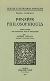 Denis Diderot et Robert Niklaus - Pensées philosophiques.