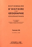 Roger Aubert - Dictionnaire d'histoire et de géographie ecclésiastiques - Fascicule 165, Kalamona-Kasic.