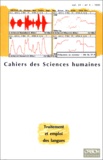 Daniel Barreteau et  Collectif - Cahiers De Sciences Humaines Volume 31 N°1 1995 : Traitement Et Emploi Des Langues, Nouvelles Techniques, Nouvelles Applications.