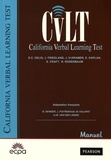 Dean Delis - CVLT California Verbal Learning Test - Matériel complet : manuel et 25 cahiers de passation.