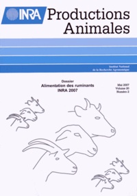  INRA - INRA Productions Animales Volume 20 N° 2, Mai 2007 : Alimentation des ruminants.