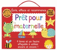 Elizabeth Golding et Maria Neradova - Prêt pour la maternelle - Coffret de 4 livres avec un feutre effaçable.