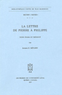 Jacques Ménard - La lettre de Pierre à Philippe.