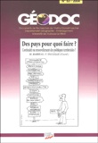 Marcel Barreau - Géodoc N° 53 - 2004 : Des pays pour quoi faire? - Continuité ou renouvellement des politiques territoriales en Midi-Pyrénées.