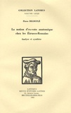 Pierre Decouflé - La notion d'ex-voto anatomique chez les Etrusco-Romains - Analyse et synthèse.