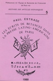 Paul Estrade - Cahiers d'histoire des Antilles hispaniques N° 5, 1988 : Les écrits de Betances dans la presse latino-américaine de Paris.
