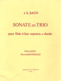 Jean-Sébastien Bach - Sonate en trio pour flûte à bec soprano et clavier.