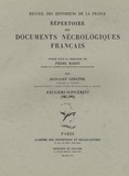Pierre Marot et Jean-Loup Lemaître - Répertoire des documents nécrologiques français - Deuxième supplément (1987-1992).