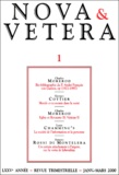 Charles Morerod et  Collectif - Nova & Vetera N° 1 janvier-mars 2000 : .