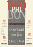 Emmanuel Gabellieri et Chantal Delsol - Théophilyon N° 9, Volume 2, Juin : "Amor mundi Amor Dei" - Simone Weil et Hannah Arendt.
