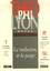 Hervé Savon et Jean-François Chiron - Théophilyon N° 12, Volume 1, Jan : La traduction, art des passages.