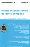 Etienne Picard - Revue internationale de droit comparé, année 2003, N° 1 à 4.