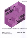Philippe R. Richard et Laurent Vivier - Annales de didactique et de sciences cognitives N° 26, 2021 : .