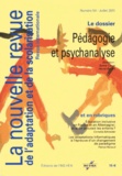 Sylvie Canat et Hervé Benoit - La nouvelle revue de l'adaptation et de la scolarisation N° 54, Juillet 2011 : Pédagogie et psychanalyse.