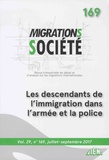 Elyamine Settoul - Migrations Société Volume 29 N° 169, Juillet-septembre 2017 : Les descendants de l'immigration dans l'armée et la police.