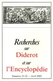 Pierre Chartier - Recherches sur Diderot et sur l'Encyclopédie N° 31-32, Avril 2002 : .
