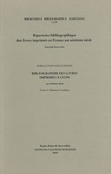 Sybille von Gültlingen - Bibliographie des livres imprimés à Lyon au seizième siècle - Tome 5, Sébastien Gryphius.