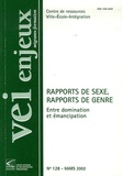 Daniel Welzer-Lang et Caroline Vaissière - VEI Enjeux N° 128, Mars 2002 : Rapports de sexe, rapports de genre - Entre domination et émancipation.
