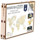  Wooden City - La carte du monde en bois - Taille M. Puzzle en 3D.