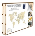  Wooden City - Carte du monde en bois - Taille L. Puzzle 3D.