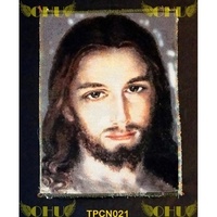 Bonne nouvelle la bonne nouvel La - Tapisserie du visage du Christ Miséricordieux.