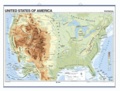  Edigol - United States physical/political - Wall Map 100 x 140 cm.