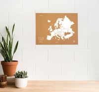 Woody Map L Europe blanc