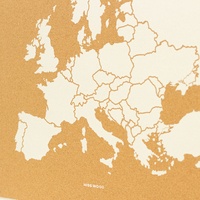Woody Map L Europe blanc
