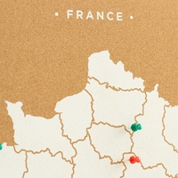 Woody map XL France blanc