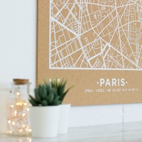 Woody Map ville XL Paris blanc