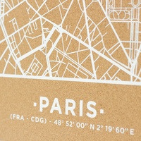 Woody Map ville XL Paris blanc