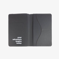 Porte passeport gris