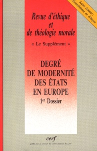  Collectif RETM - Revue d'éthique et de théologie morale N° 226 Septembre 200 : Degré de modernité des états en Europe - 1er dossier.