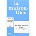  SNPLS - La Maison-Dieu N° 181 : Mgr Louis Duchesne - Histoire et sens liturgiques.