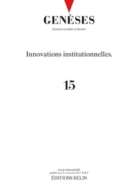 Susanna Magri - Genèses N° 15 : Innovations institutionnelles.