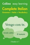 Easy Learning Italian Complete Grammar, Verbs and Vocabulary (3 books in 1) - Trusted support for learning.