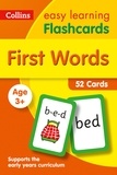 Collins Easy Learning - First Words Flashcards - Prepare for Preschool with easy home learning.