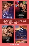 Cathy Williams et Annie West - Modern Romance June 2024 Books 1-4 - Royally Promoted / Signed, Sealed, Married / Greek's Temporary 'I Do' / Spanish Marriage Solution.