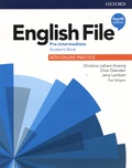 Christina Latham-Koenig et Clive Oxenden - English File Pre-intermediate - Student's Book with Online Practice.