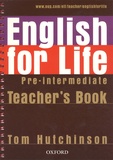 Tom Hutchinson - English for Life Pre-intermediate - Teacher's Book. 1 Cédérom