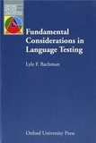 Lyle F. Bachman - Fundamental Considerations in Language Testing.