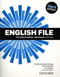 Christina Latham-Koenig et Clive Oxenden - English File - Pre-Intermediate Workbook with key.