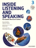 Karen Hamilton et Laurence Lawson - Inside Listening and Speaking - The Academic Word List in Context - Book 3.