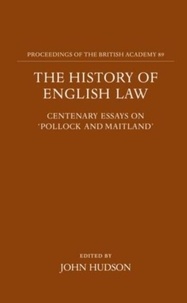 John Hudson - The History Of English Law.