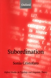 Sonia Cristofaro - Subordination.