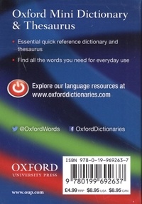 Oxford Mini Dictionary and Thesaurus 2nd edition