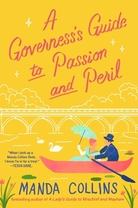 Manda Collins - A Governess's Guide to Passion and Peril - a fun and flirty historical romcom, perfect for fans of Bridgerton.