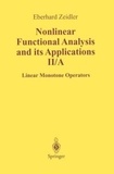 Eberhard Zeidler - Nonlinear Functional Analysis and its Applications - II/A Linear Monotone Operators.