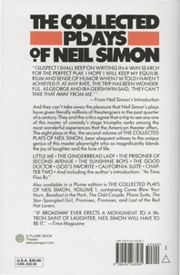 The Collected Plays of Neil Simon. Volume 2, California Suite ; The Sunshine Boys ; Chapter Two ; Little Me ; The Prisoner of Second Avenue ; The Gingerbread Lady ; The Good Doctor ; God's Favorite